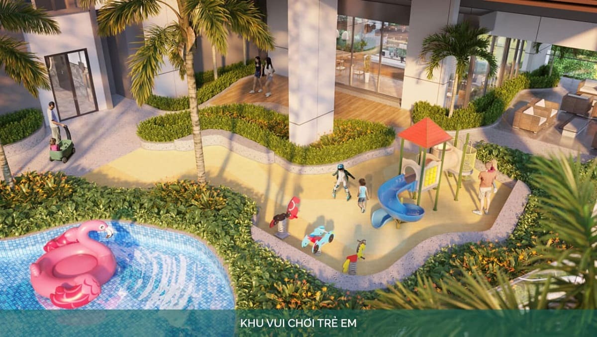 Khu vui chơi cho trẻ em ngoài trời dự án Happy One Mori