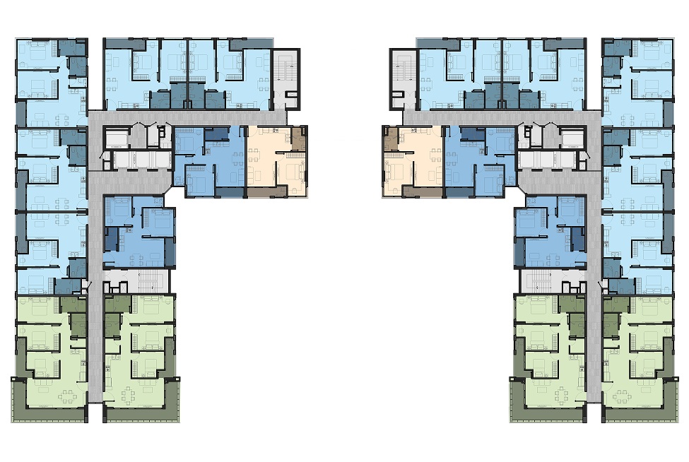 Mặt bằng thiết kế tầng 20 dự án Happy One Sora