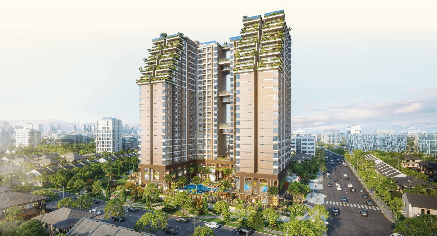 Không gian căn hộ 3 phòng ngủ Happy One Sora đều bố trí không gian xanh ngay tầng 20