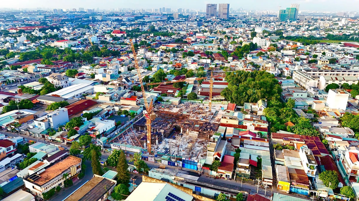 Tiến độ xây dựng Happy One Sora thực tế tháng 9/2025