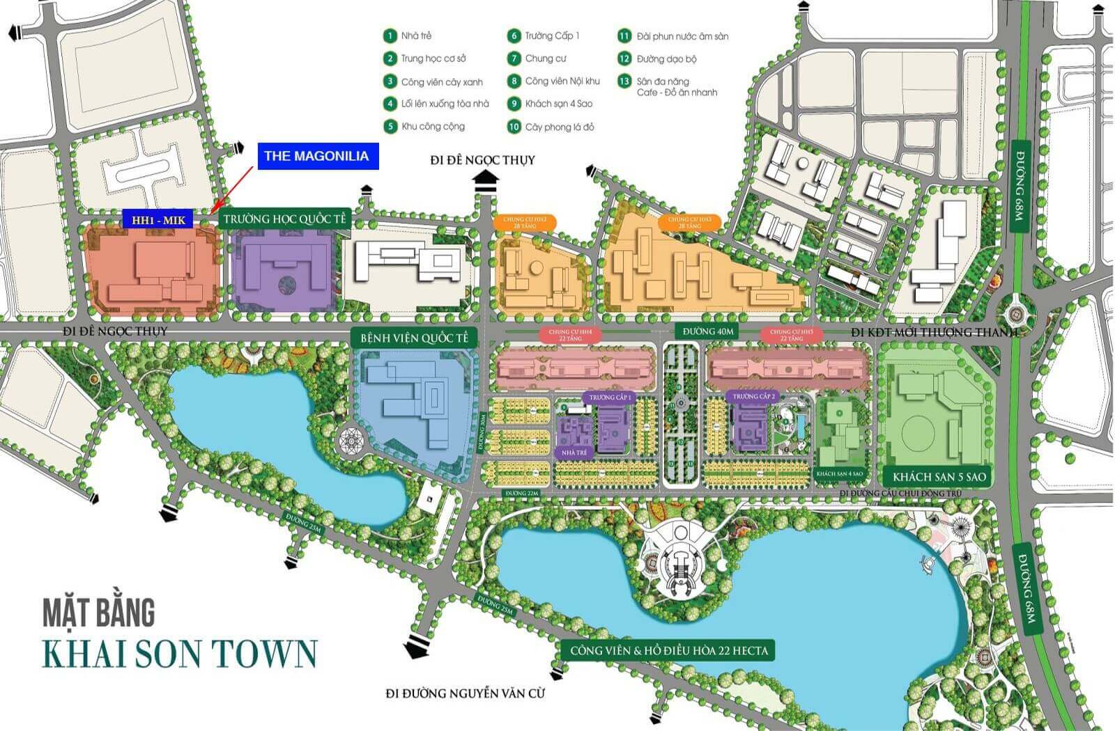 The Magnolia nằm ở khu vực hạ tầng phát triển